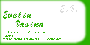 evelin vasina business card